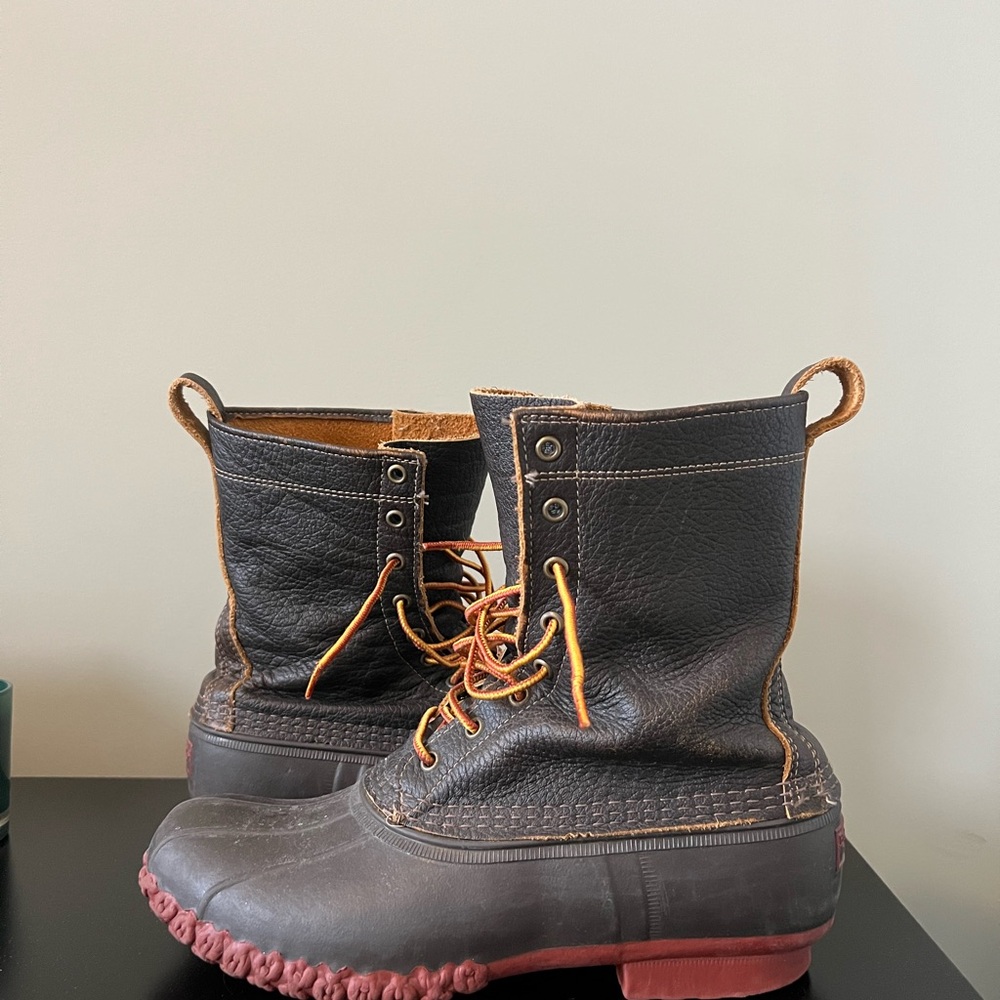 L.L. Bean Black and Brown Men's Boots